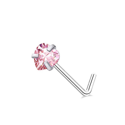 Zircon Heart & Butterfly Nose Stud Set — detail view 10