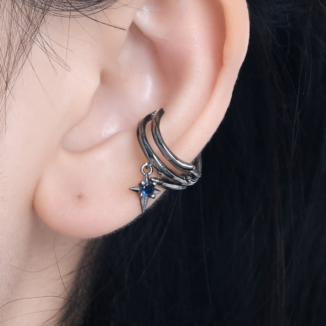 Dark Thorn Non-Piercing Ear Cuff Pair — detail view 4