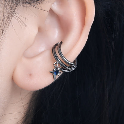Dark Thorn Non-Piercing Ear Cuff Pair — detail view 4