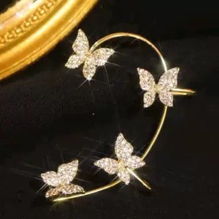 Butterfly Statement Non-Piercing Ear Cuff — detail view 2