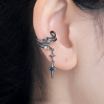 Dark Thorn Non-Piercing Ear Cuff Pair — detail view 2
