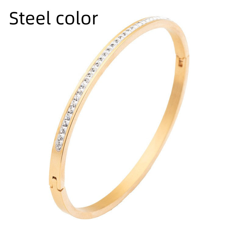 Crystal Open Cuff Bracelet — detail view 5