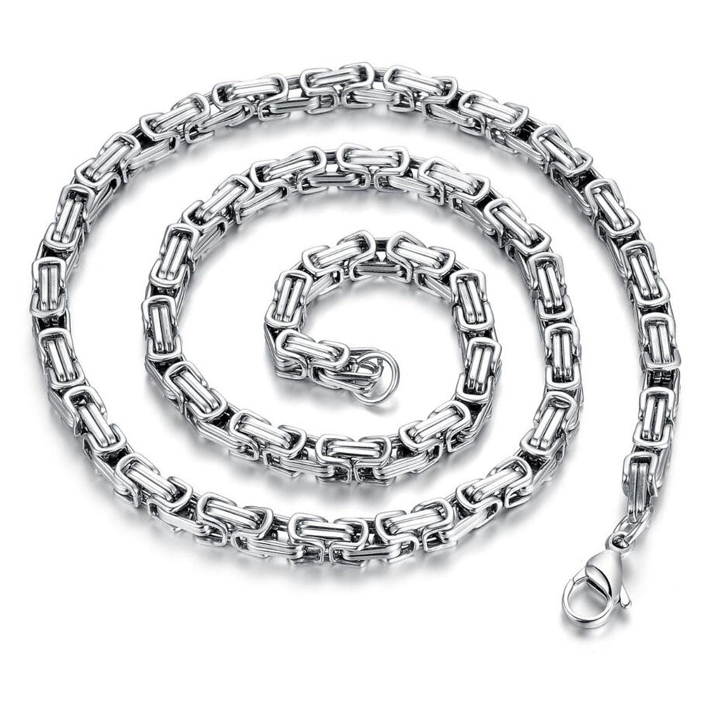 Punk Stainless Steel Chain Necklace — product view