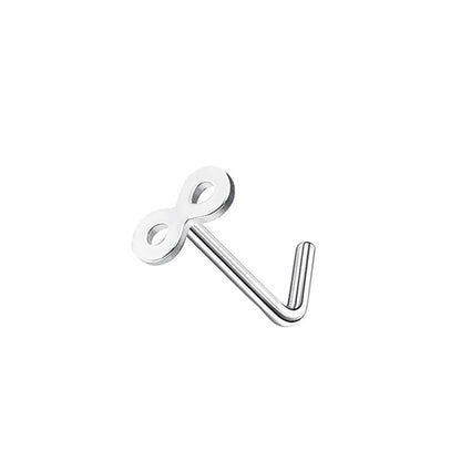 Zircon Heart & Butterfly Nose Stud Set — detail view 4