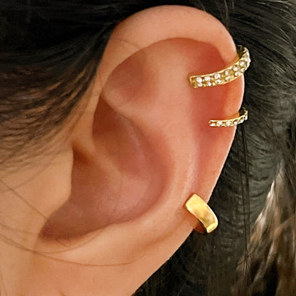 Minimal C-Type Ear Cuff Trio — detail view 3