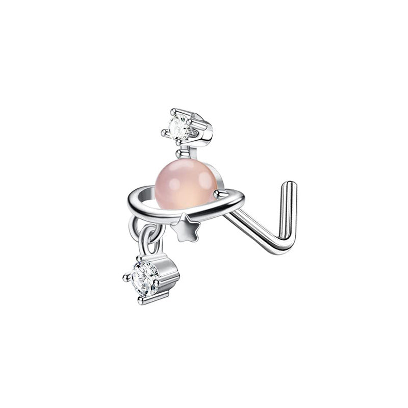 Zircon Heart & Butterfly Nose Stud Set — detail view 12