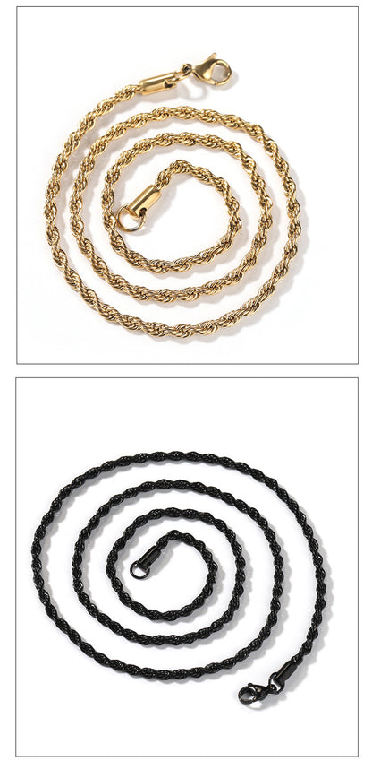 Twisted Rope Chain Bracelet — detail view 4