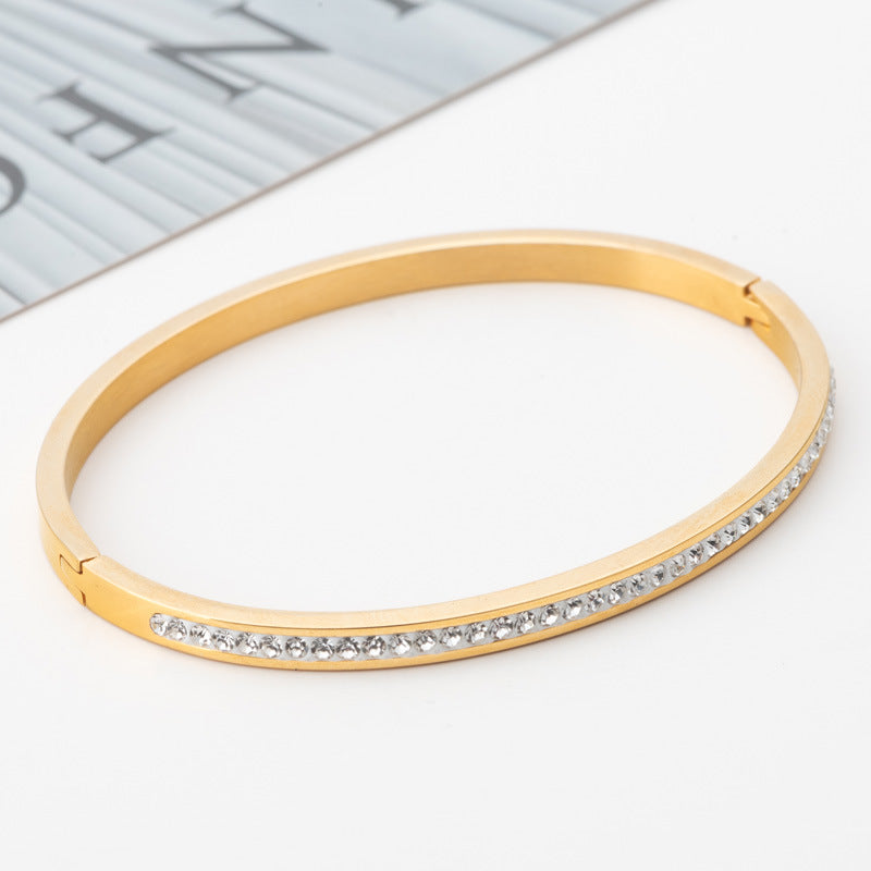 Crystal Open Cuff Bracelet — detail view 6