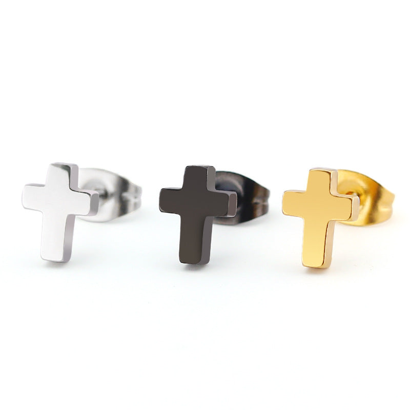 Minimal Stainless Steel Stud Earrings — product view