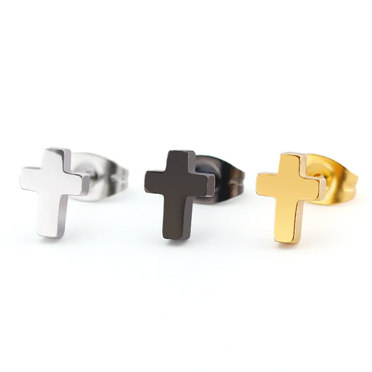 Minimal Stainless Steel Stud Earrings — product view