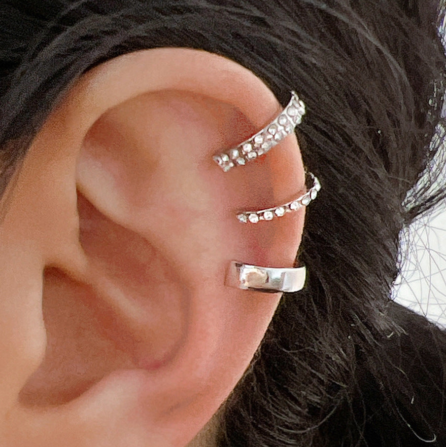 Minimal C-Type Ear Cuff Trio — detail view 4