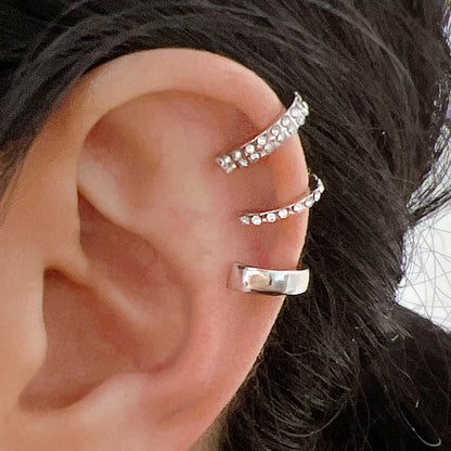 Minimal C-Type Ear Cuff Trio — detail view 4