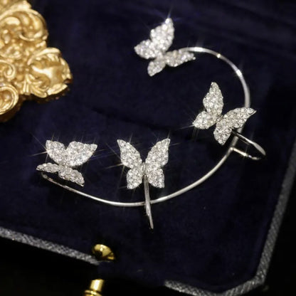 Butterfly Statement Non-Piercing Ear Cuff — detail view 1