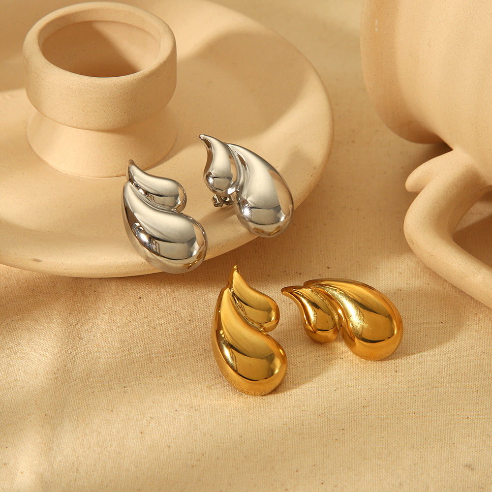 Double-Layer Water Drop Earrings — product view