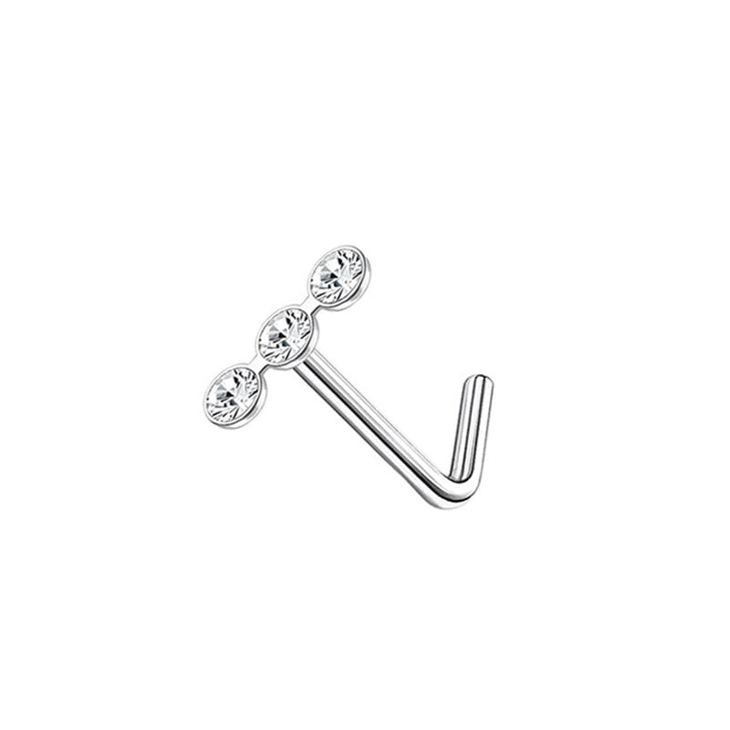 Zircon Heart & Butterfly Nose Stud Set — detail view 9