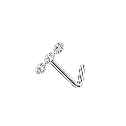 Zircon Heart & Butterfly Nose Stud Set — detail view 9