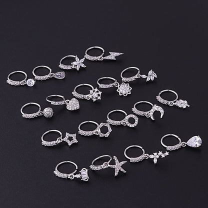 Zircon Drop Nose Ring Collection — detail view 3