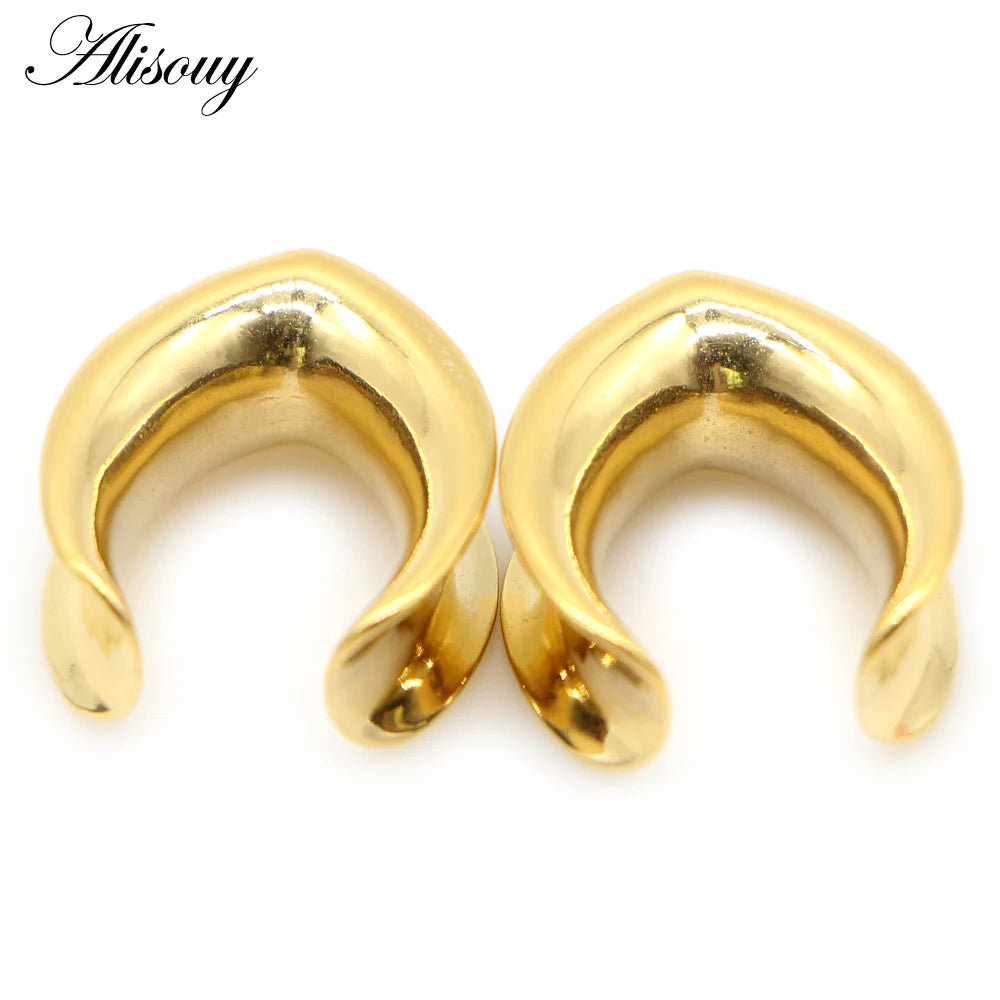 Teardrop Stainless Steel Ear Plugs