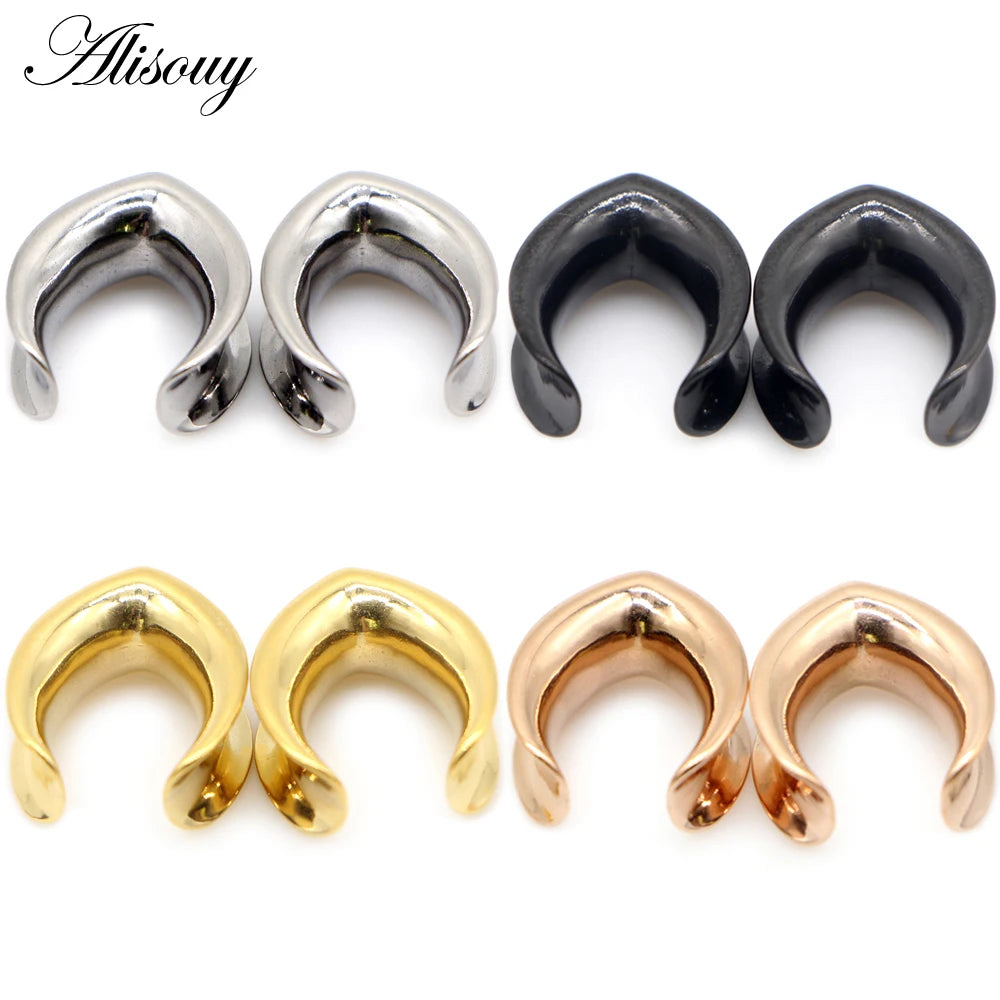 Teardrop Stainless Steel Ear Plugs