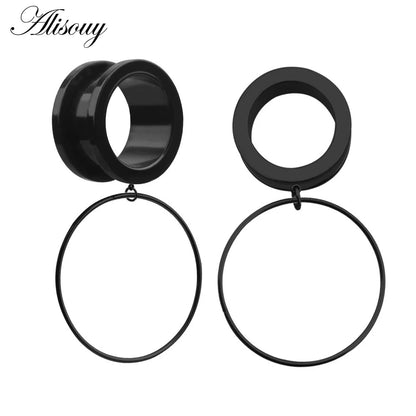 Dangle Stainless Steel Ear Tunnels