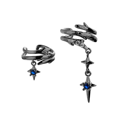 Dark Thorn Non-Piercing Ear Cuff Pair — detail view 3