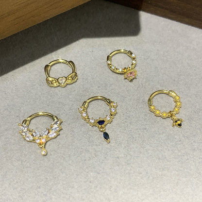 Bow & Heart Nose Stud Collection — product view