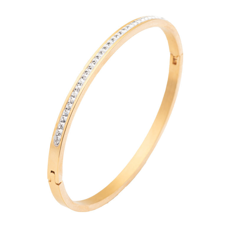 Crystal Open Cuff Bracelet — detail view 3