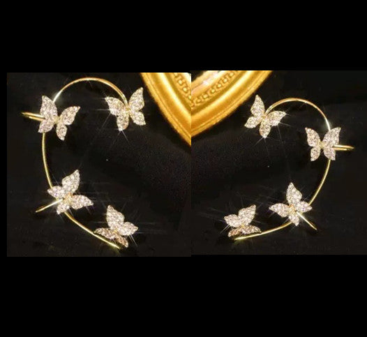 Butterfly Statement Non-Piercing Ear Cuff — detail view 6